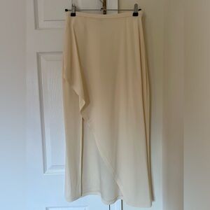 LAPOINTE Elegant Cream Maxi Skirt